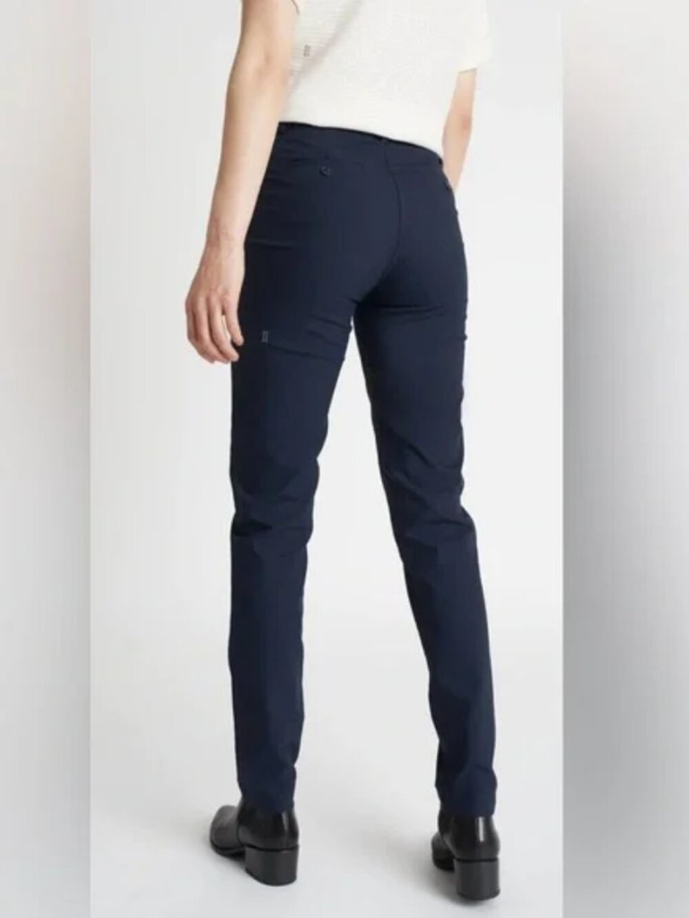 KIT AND & ACE Navigator Ride Pants Trousers Slim Leg Navy Blue Women's 6 x 30" - Picture 2 of 16